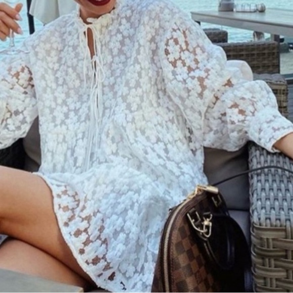 ZARA TEXTURED WEAVE MINI DRESS. WHITE. 4786/058. Size XS. Bloggers’ Favorite. - Picture 10 of 10